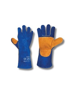 Guantes Soldador Kevlar Reforzado Azul