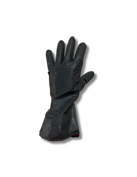 Guantes de Látex Industrial Fullgen Negro L-XL