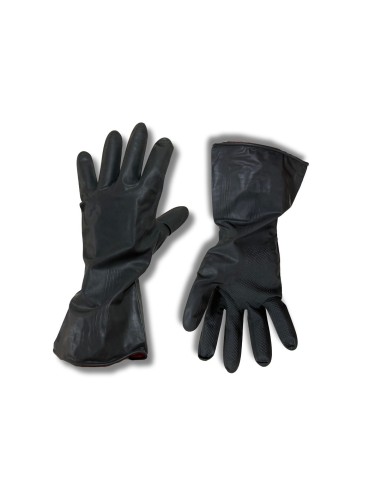 Guantes de Látex Industrial Fullgen Negro L-XL