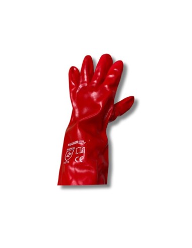 Guantes Pvc Rojo Fullgen 14″