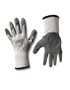 Guantes Nitrilo Fullgen 111-80 Blanco con Gris 2