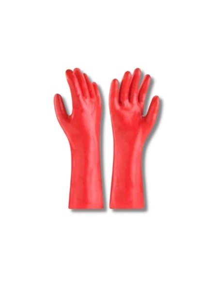 Guantes de Seguridad Fullgen PVC 18″ Rojo