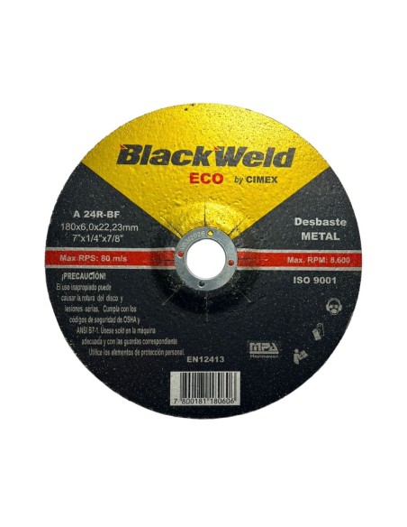 DISCO DESBASTE METAL 7’X 6,0 – BLACKWELD (BW-35180-60)