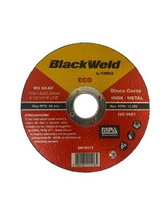 Disco Corte Inox/Metal 4.5´x1.6- ECO Blackweld (ECO-BW-20115-16)