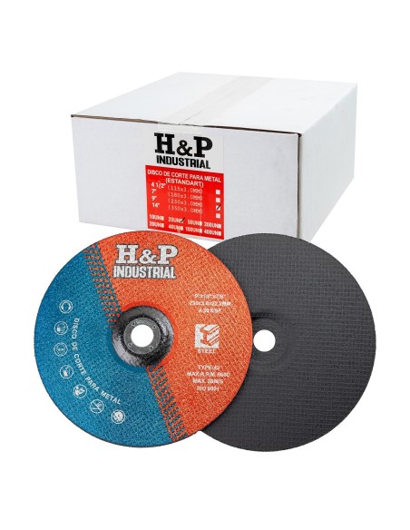 DISCO (ESTANDAR) CORTE METAL 9″ X 3.0MM. X CAJA 25 UN.