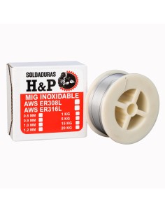 ALAMBRE MIG INOXIDABLE ER308L X 1 KILO X 0.8MM.