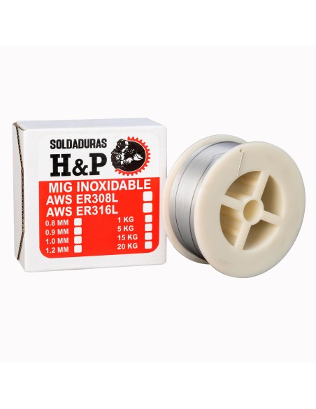 ALAMBRE MIG INOXIDABLE ER316L X 1 KILO X 0.8MM