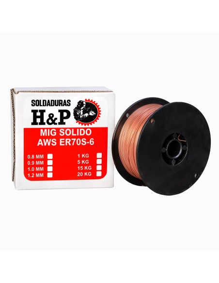 ALAMBRE MIG SOLIDO ER70S-6 X 1 KILO (SOLDADURA MIG SOLIDO ER70S-6)