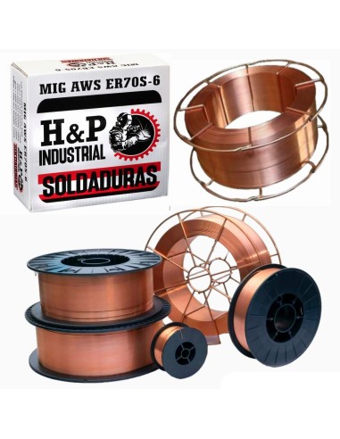 ALAMBRE MIG SOLIDO ER70S-6 X 5 KILOS X PALLET 1.000KG.