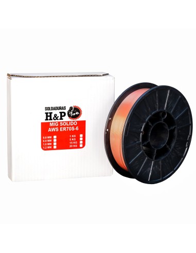 ALAMBRE MIG SOLIDO ER70S-6 X 5 KILOS X PALLET 1.000KG.