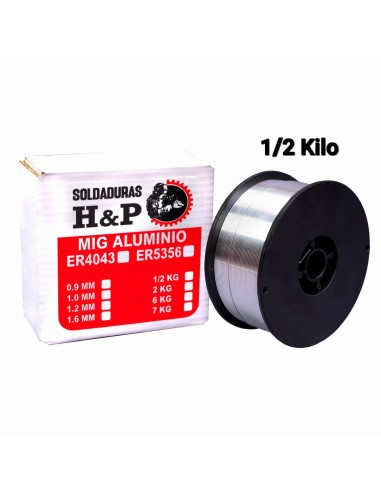 MIG ALUMINIO ER4043 X 1.0MM X 1/2 KILO
