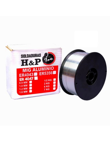 MIG ALUMINIO ER4047 X 1.0MM X 1/2 KILO (ALAMBRE MIG ALUMINIO ER4047)