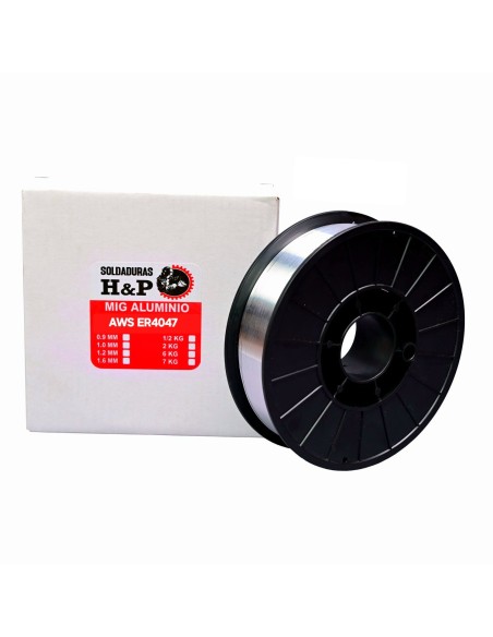 MIG ALUMINIO ER4047 X 1.0MM X 2 KILOS (ALAMBRE MIG ALUMINIO ER4047)