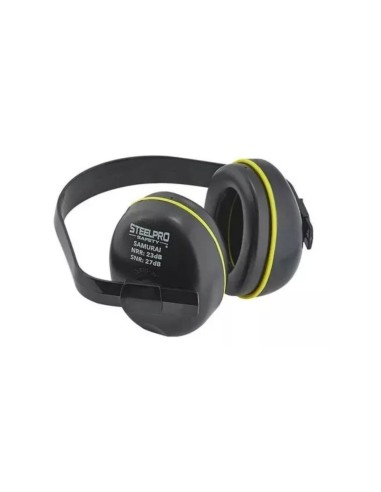 Fono Auditivo Con Arco Steelpro Samurai Negro