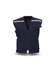 Chaleco Geólogo Gabardina Azul Marino