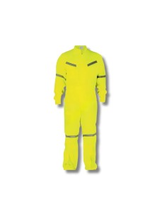 Overol Poplin Con Reflectantes Amarillo Flúor