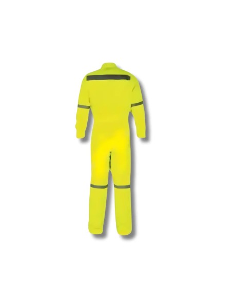 Overol Poplin Con Reflectantes Amarillo Flúor