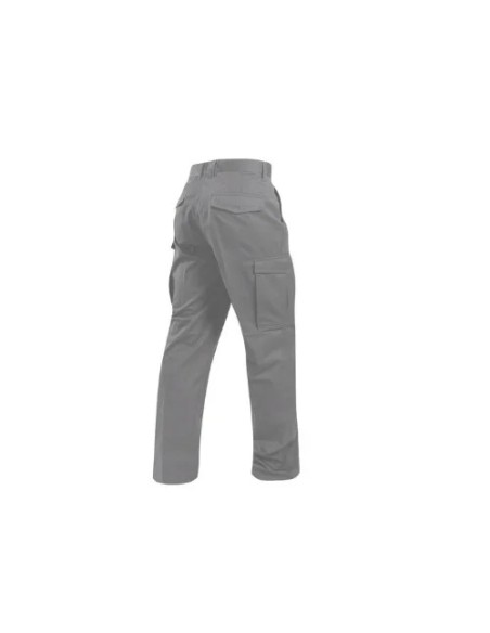 Pantalón de Gabardina Cargo Gris