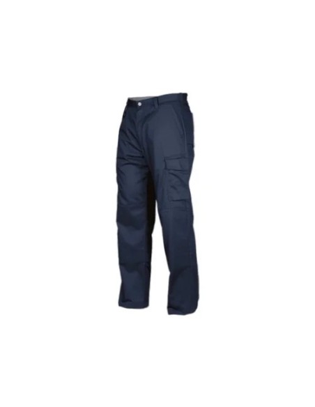 Pantalón Poplin Tipo Cargo Azul