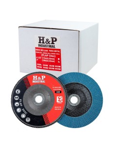 DISCO LIJA TRASLAPADA (FLAP) METAL 7″ GRANO 60 X CAJA 10 UN.