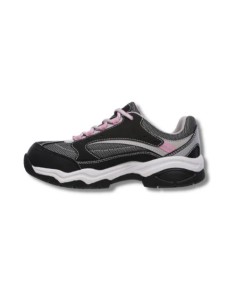 Zapatilla de Seguridad Skechers Work Mujer Biscoe 76601 Negro con Rosado